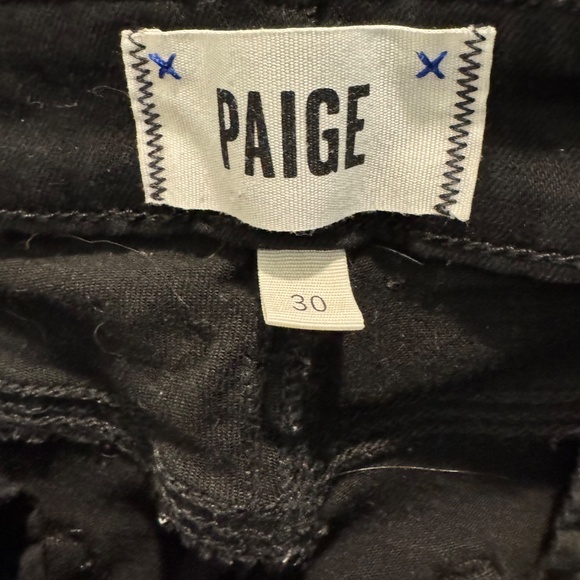 PAIGE Verdugo Ankle skinny jeans, black, sz 30 - Picture 4 of 5